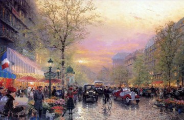パリの光の街 トーマス・キンケード Oil Paintings